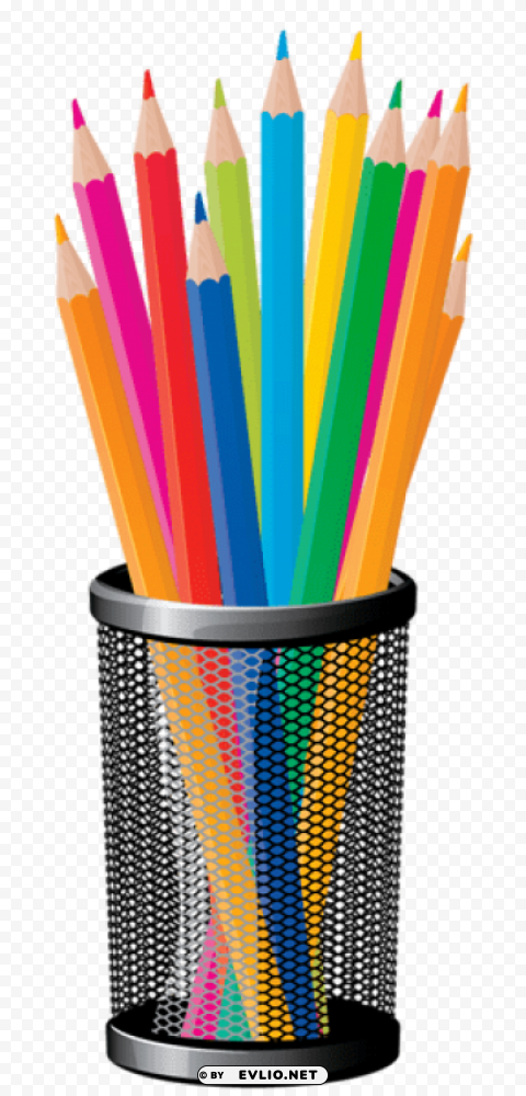 pencil cup PNG files with no background assortment