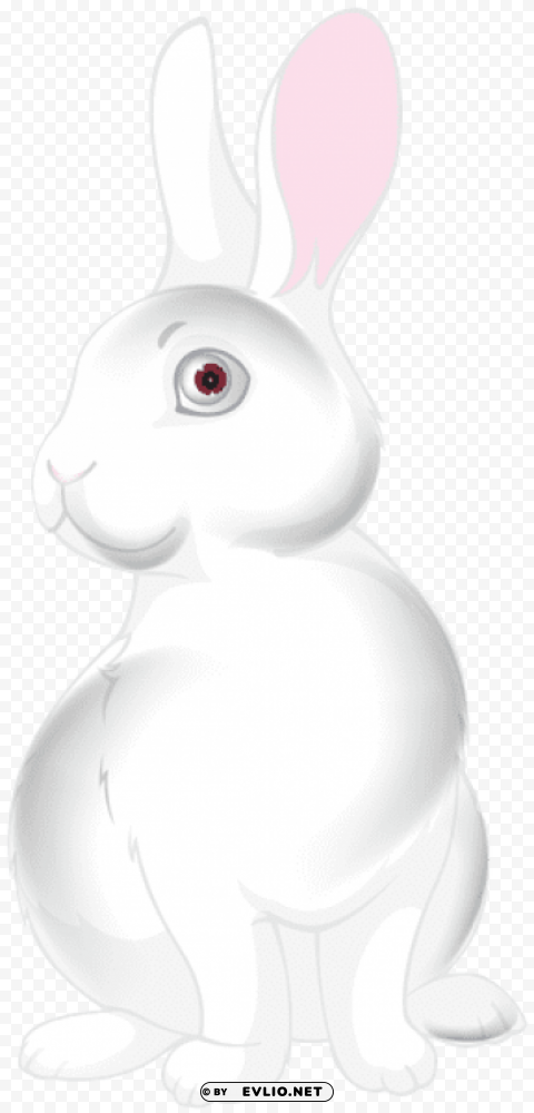 white bunny cartoon Transparent graphics PNG