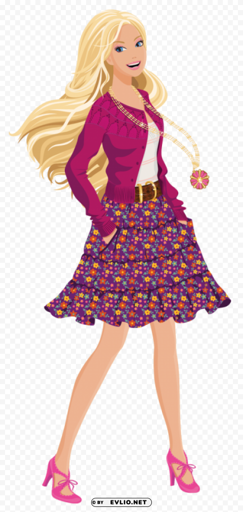 barbie Isolated Subject on HighQuality PNG