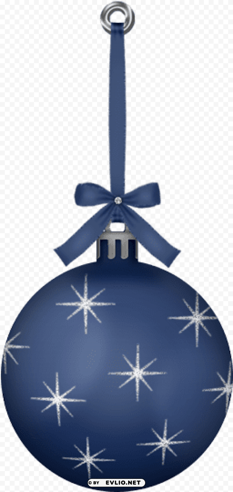 christmas ornament clip art - christmas bauble dark blue PNG with no background required