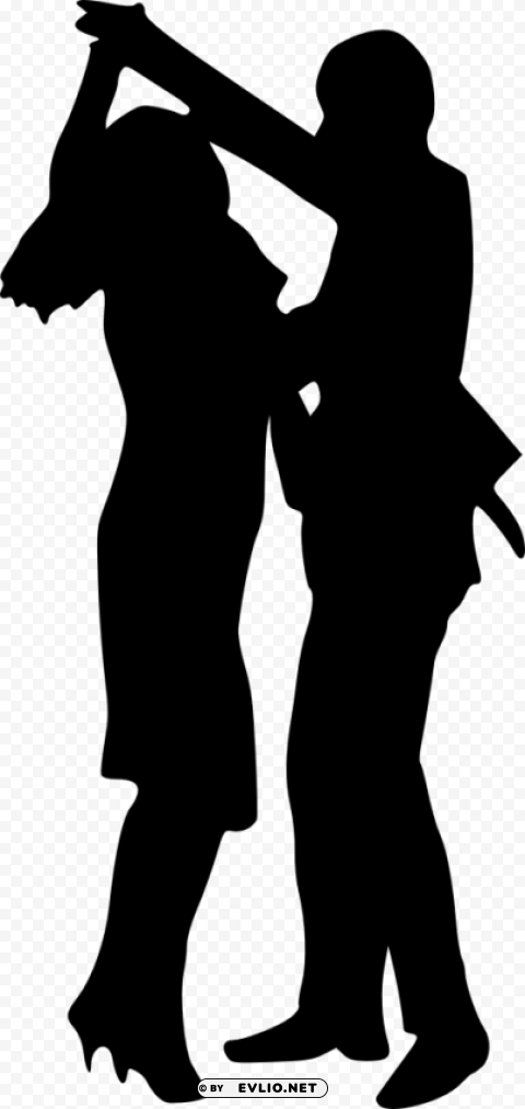 couple dancing silhouette PNG for Photoshop