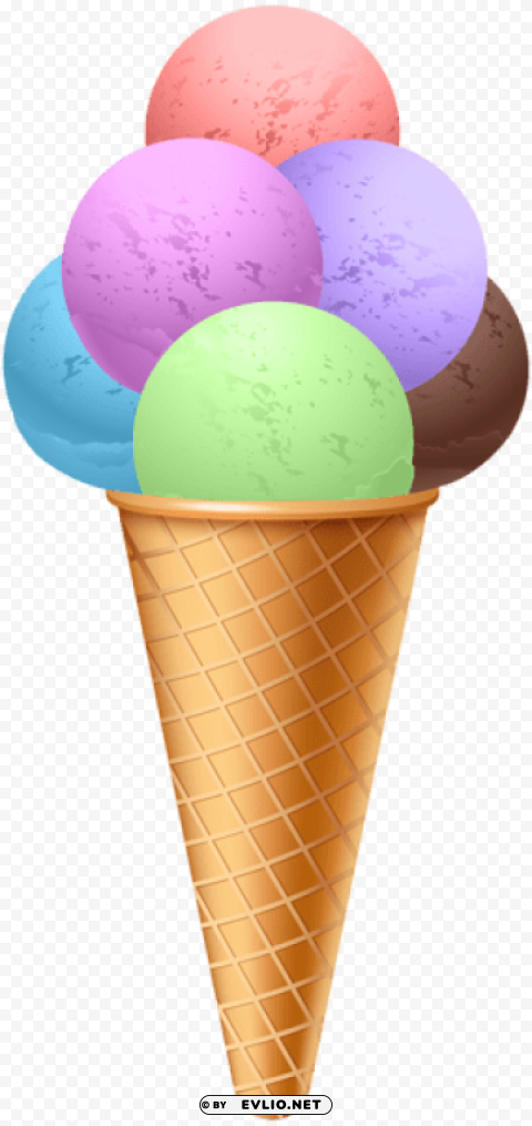 big ice cream conepicture HighResolution PNG Isolated Illustration