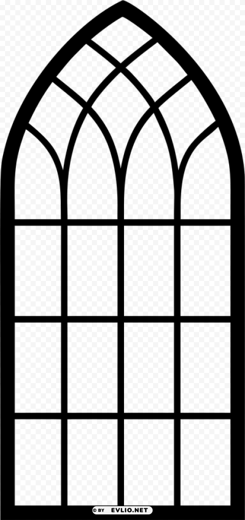 church window Clear Background Isolated PNG Graphic