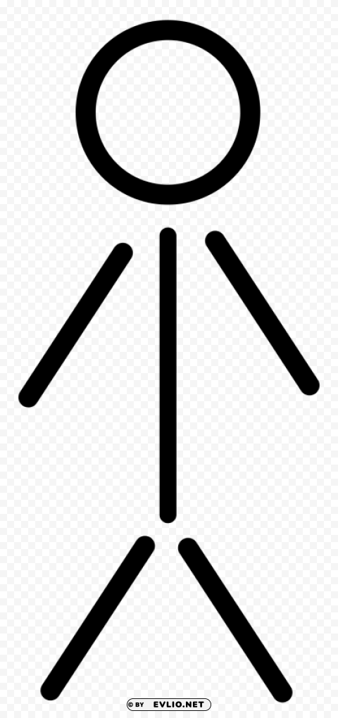 simple stick figure Isolated Subject in Transparent PNG