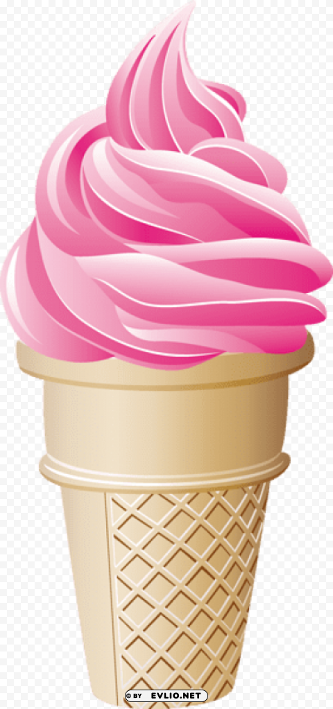 ice cream cup cornet Isolated Design Element on PNG