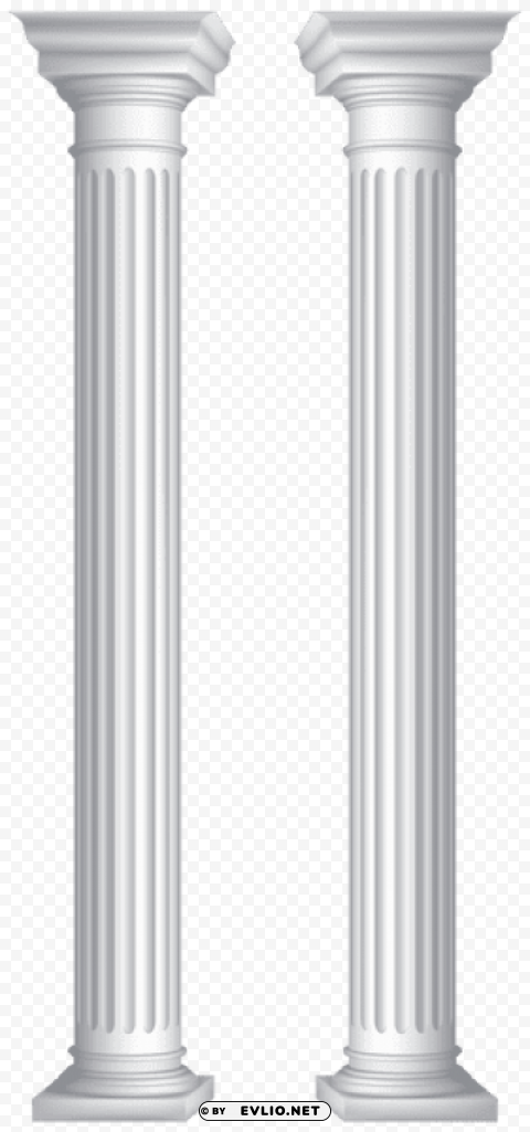 Columns PNG Graphic Isolated With Clear Background