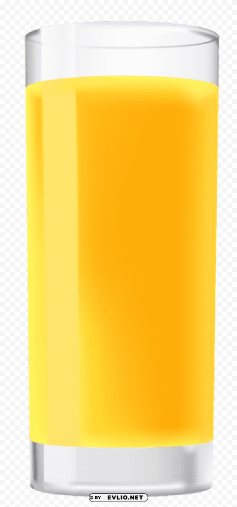 glass of orange juice Isolated Subject with Transparent PNG