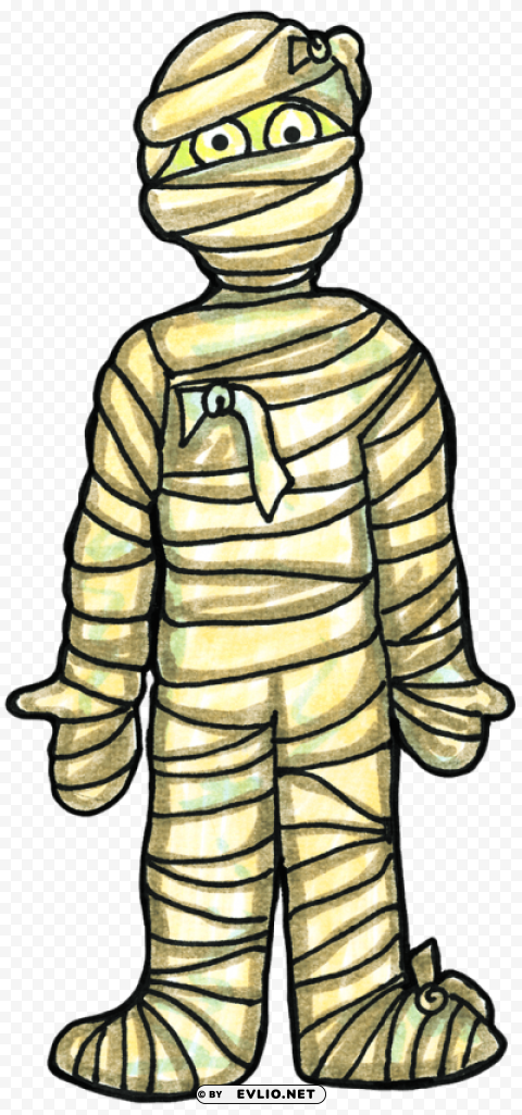 halloween mummy 6 PNG graphics with transparent backdrop