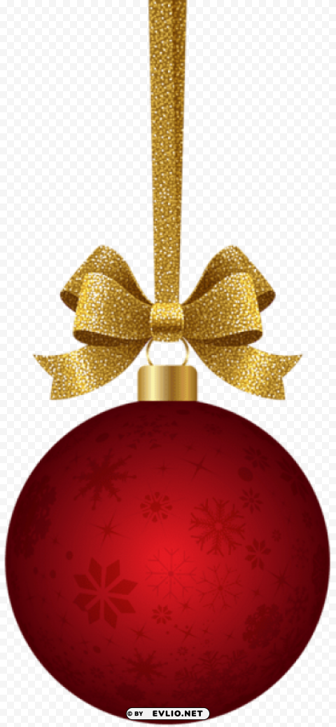 christmas hanging ball red transparent Free download PNG images with alpha channel
