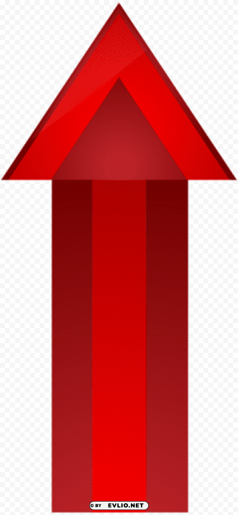 Red Arrow PNG Graphic With Isolated Design