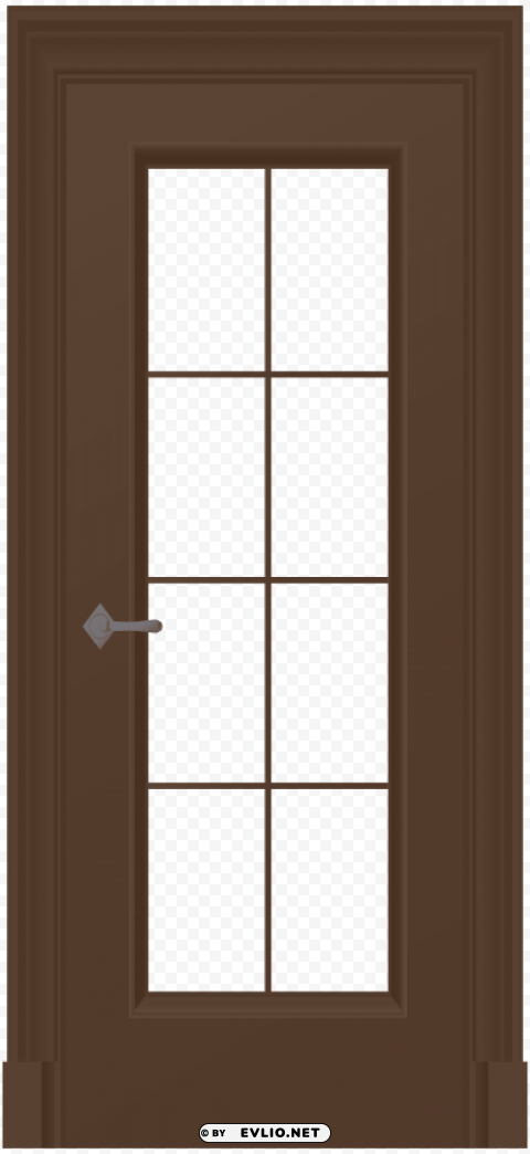 brown door PNG for digital art