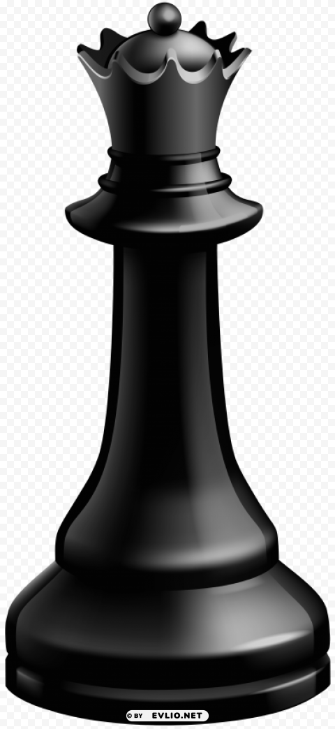 queen black chess piece PNG files with clear background bulk download