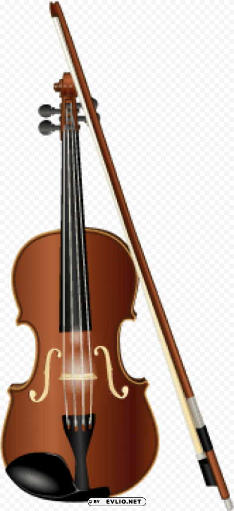 small violin transparent Clean Background Isolated PNG Image