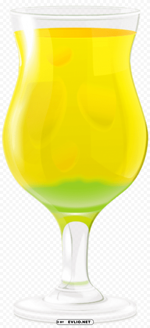 yellow drink Isolated Object on Transparent PNG