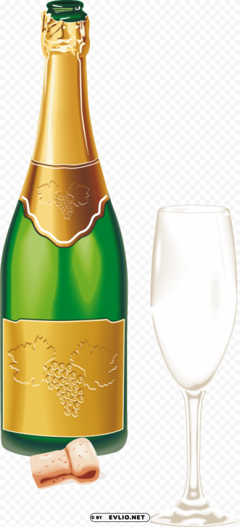 sparkling wine from a bottle Transparent design PNG PNG images with transparent backgrounds - Image ID 7867ae24