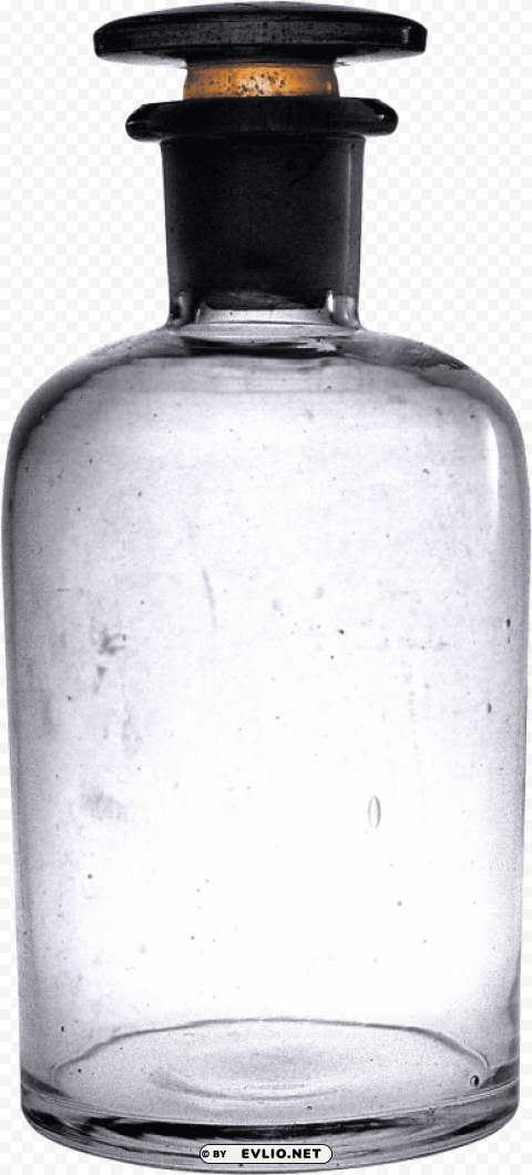 Vintage Empty Glass Bottle - Clear Images - ID 361c87c3 Free PNG file