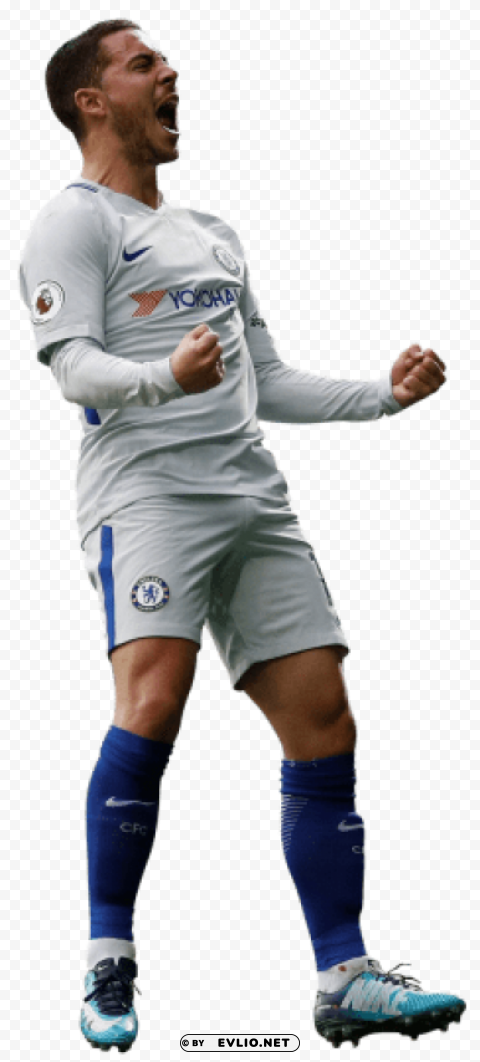 eden hazard Isolated Artwork on Clear Background PNG