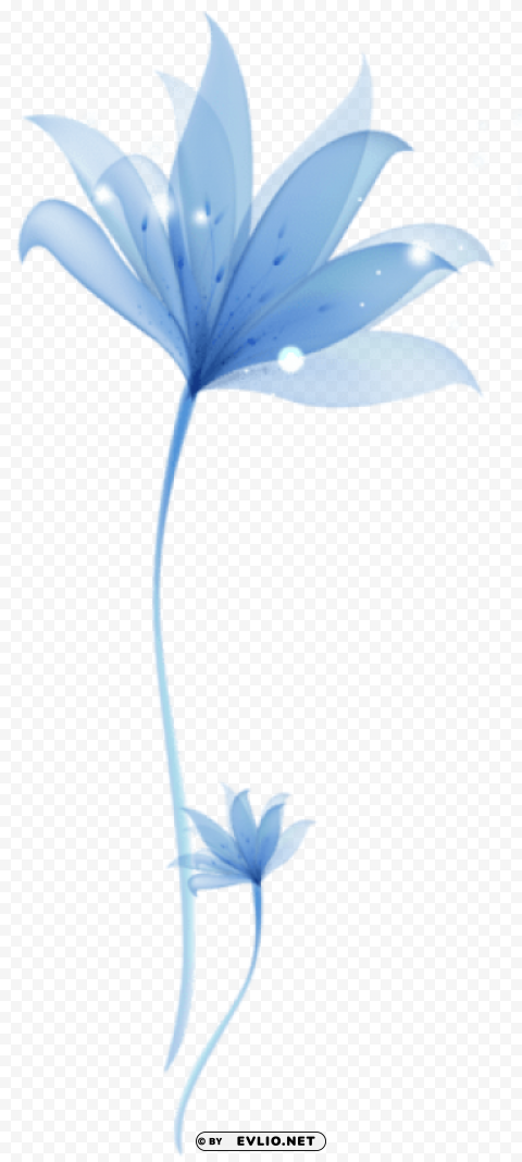 decorative blue flowerornament PNG images with transparent canvas comprehensive compilation clipart png photo - 3b498453