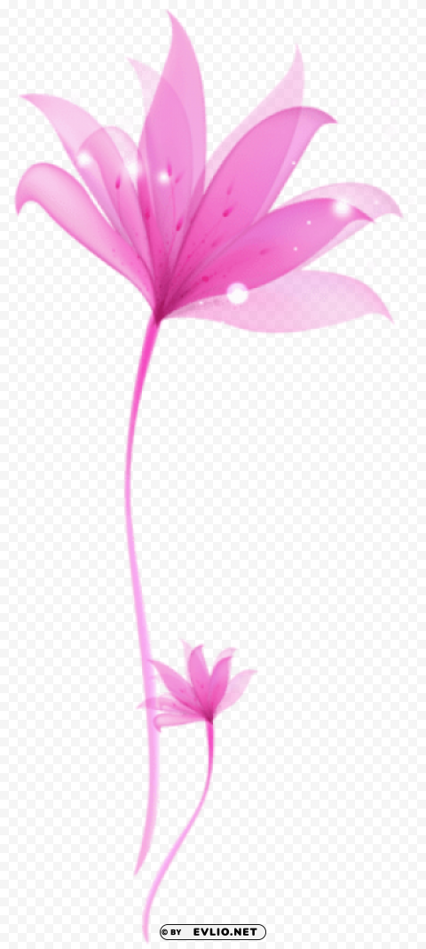 decorative pink flowerornament PNG transparent graphic clipart png photo - c5a34170