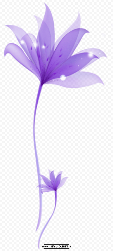 decorative purple flowerornament PNG images with transparent canvas assortment