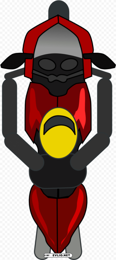 motorcycle vector top view HighResolution Isolated PNG with Transparency