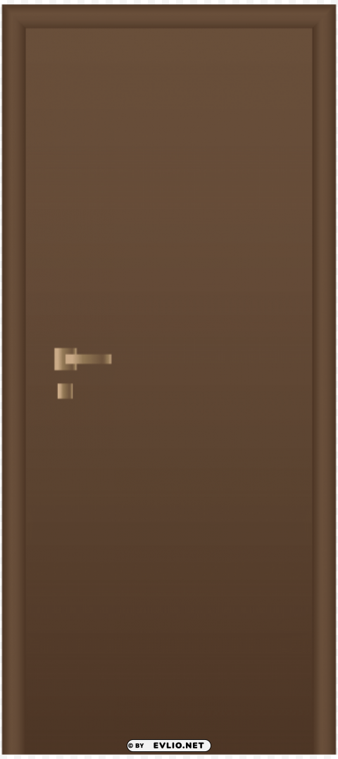 brown door PNG for design