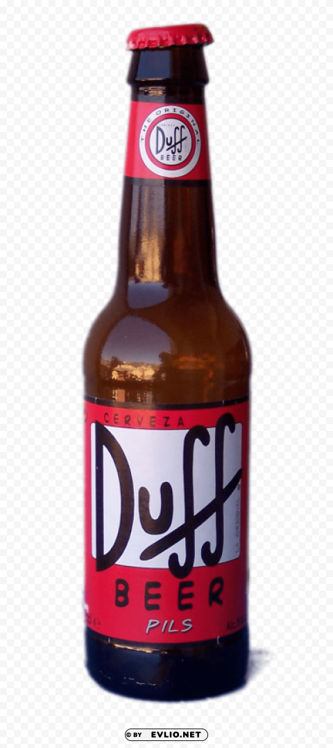 duff beer bottle PNG Image with Clear Background Isolated