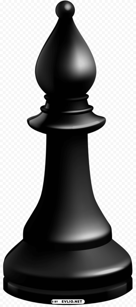 bishop black chess piece Isolated Graphic on HighResolution Transparent PNG