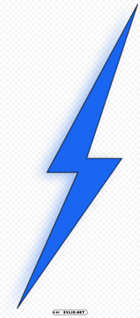 blue lightning bolt Isolated Item on HighResolution Transparent PNG