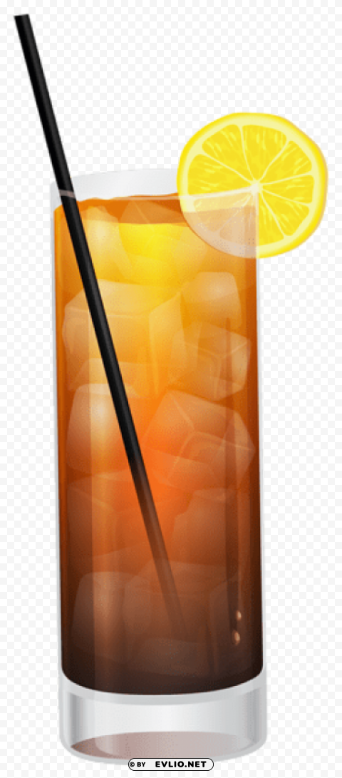 Cola With Lemon PNG For Photoshop