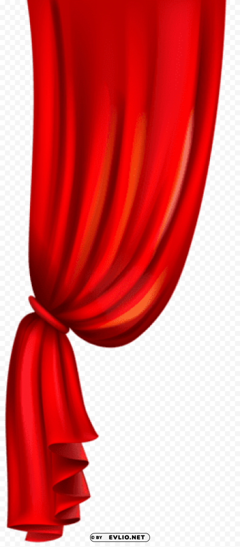 curtain red PNG Image with Transparent Isolated Graphic Element