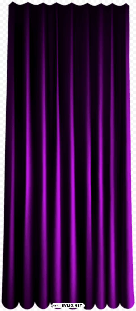 Purple Single Curtain PNG Image With Isolated Element