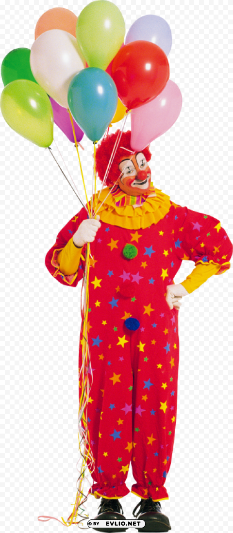 clown PNG for overlays