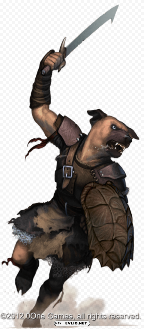 dog faced kobold PNG Graphic with Transparent Isolation