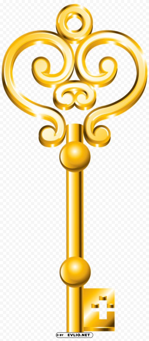 golden key Transparent PNG graphics complete archive