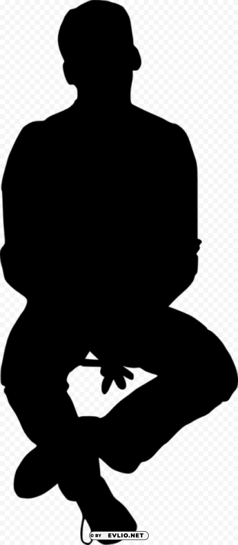 people sitting silhouette Transparent PNG stock photos