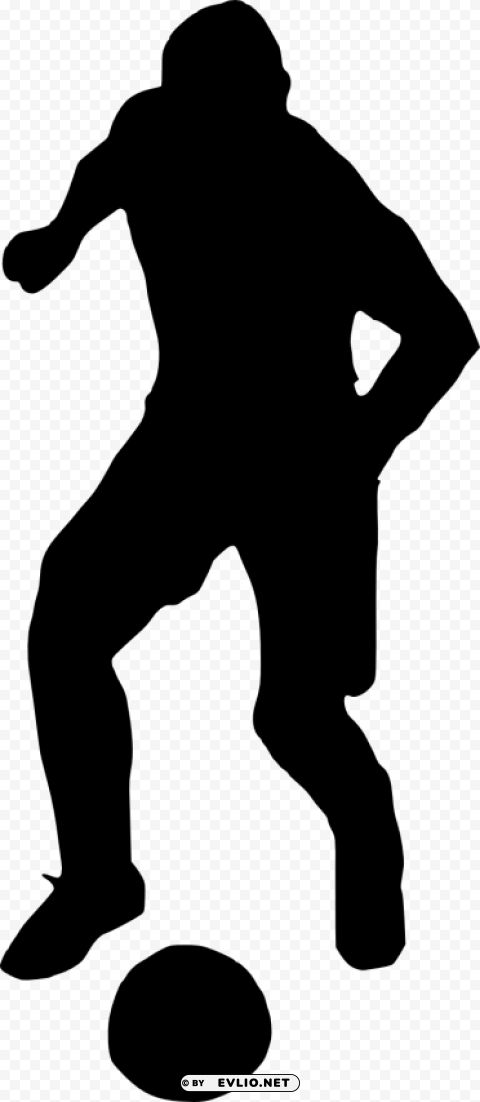 football player silhouette Transparent PNG artworks for creativity