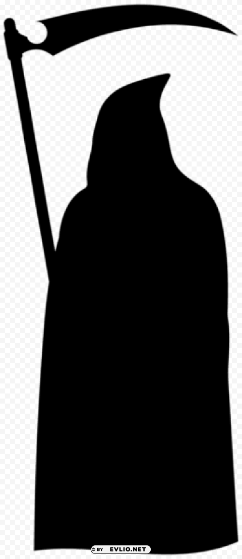 grim reaper silhouette Isolated Item on HighQuality PNG