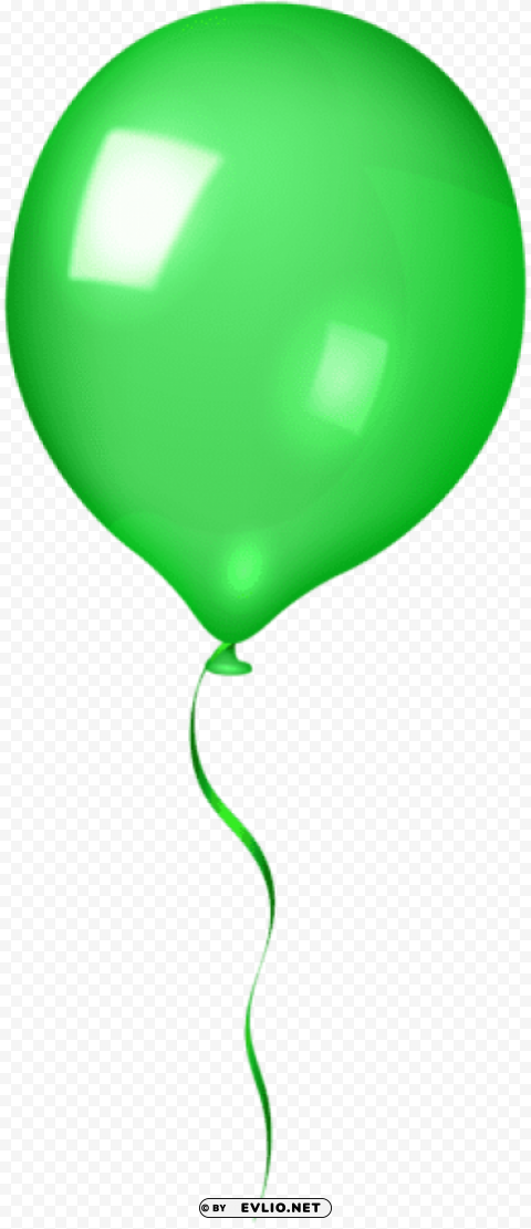 green balloon PNG with no background diverse variety