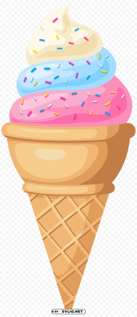 ice cream cone Transparent Background Isolation in HighQuality PNG clipart png photo - cacf98c9