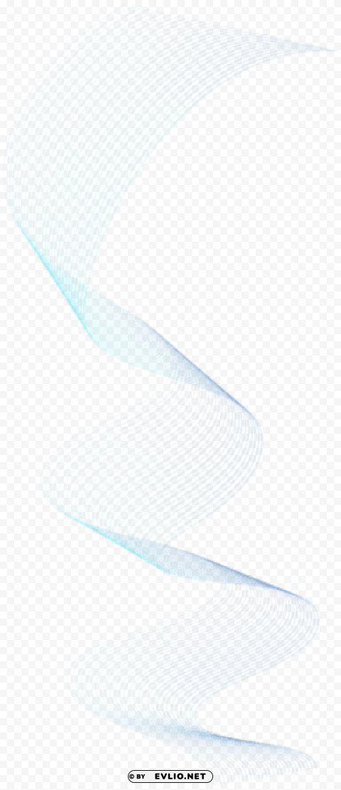 wavy line blue PNG transparent graphic