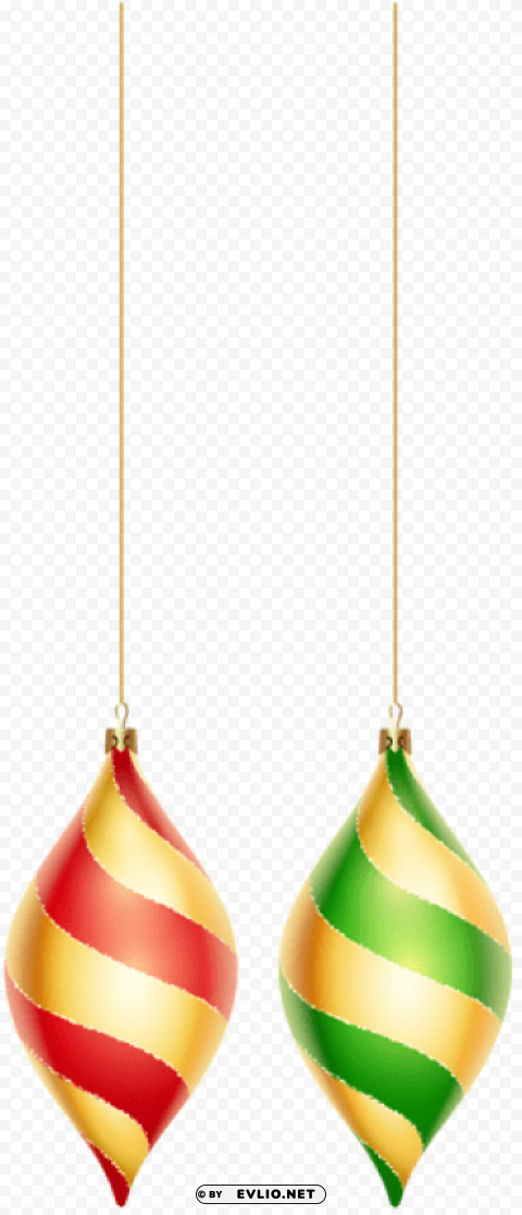 christmas tree ornaments Isolated Object on Transparent PNG