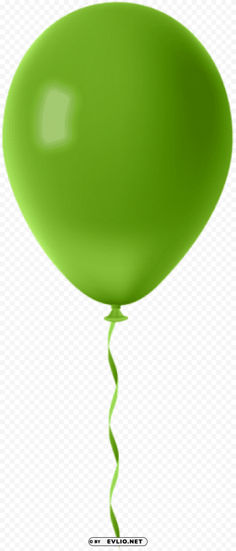 green balloon Transparent Background Isolated PNG Design