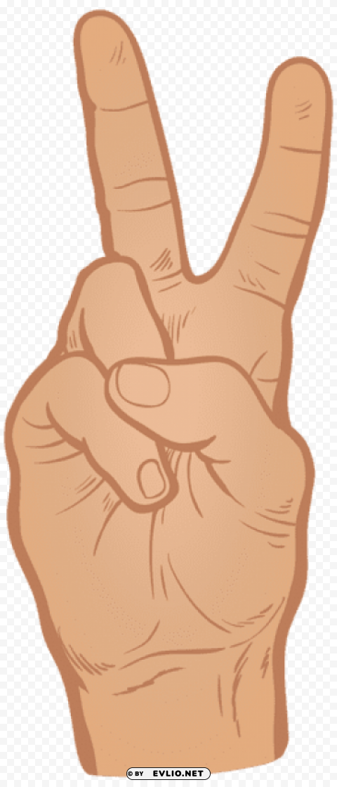 hand showing victory Transparent PNG graphics assortment