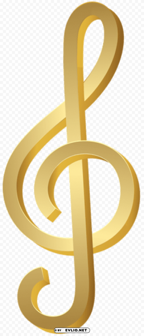 treble clef gold Free PNG images with alpha transparency comprehensive compilation