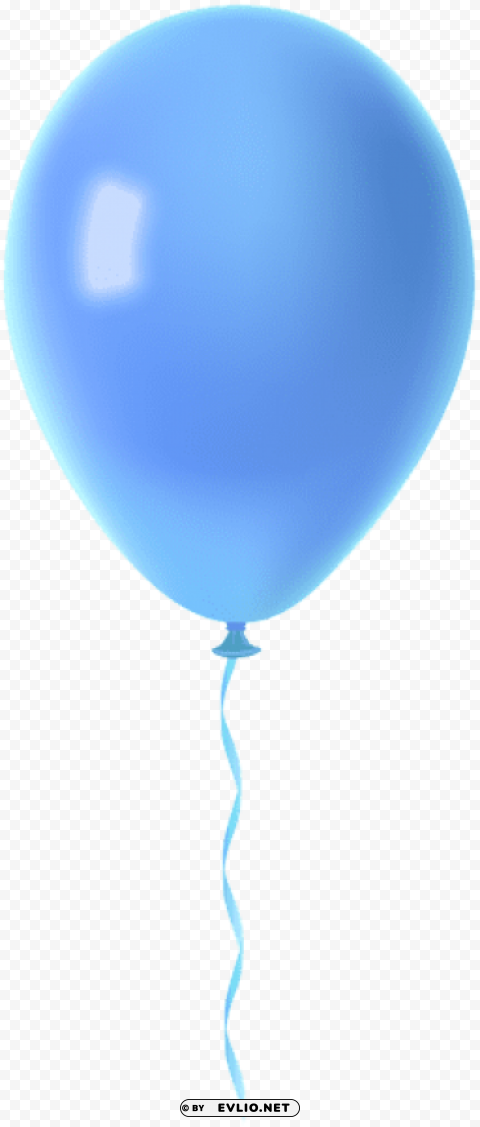 Blue Balloon Transparent Art PNG