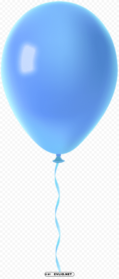 blue balloon transparent PNG without watermark free