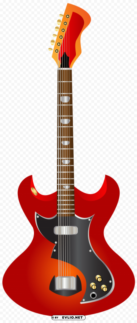 Guitar Transparent PNG Isolated Illustrative Element