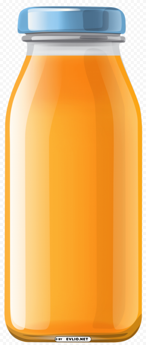Orange Juice Bottle PNG Photo With Transparency