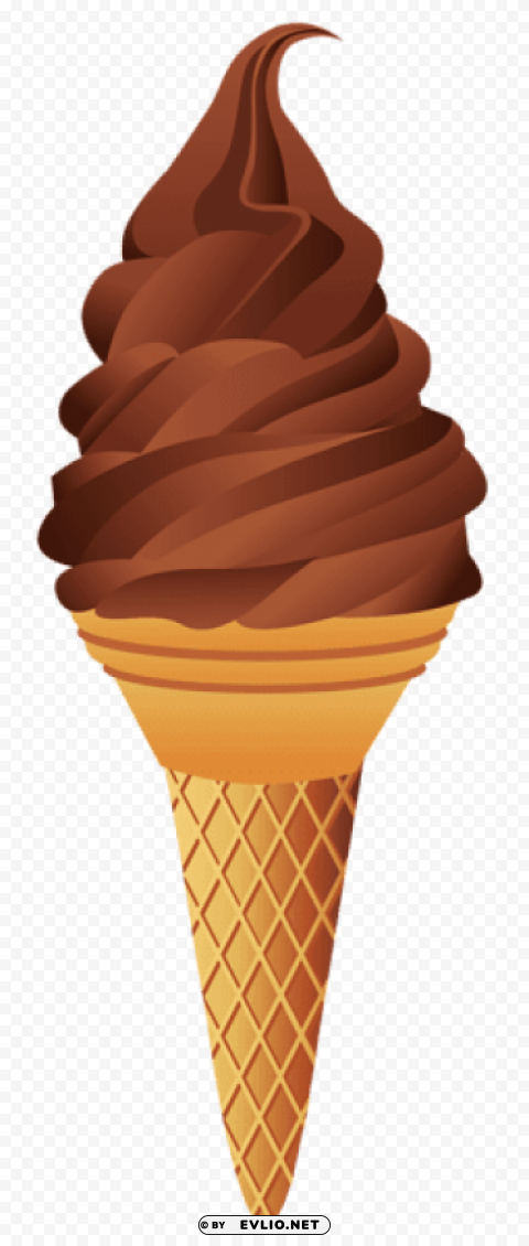 Transparent Chocolate Ice Cream Cone Picture PNG Images With No Background Assortment